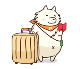 White raccoon dog sticker #1317463