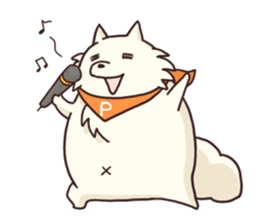 White raccoon dog sticker #1317464