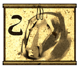 phantom hanging scroll. sticker #1317555