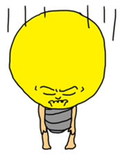 Electric bulb man sticker #1318187