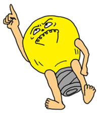 Electric bulb man sticker #1318190