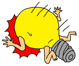 Electric bulb man sticker #1318194