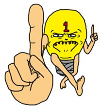 Electric bulb man sticker #1318211