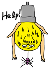 Electric bulb man sticker #1318218