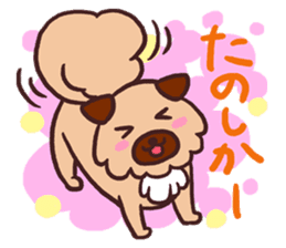 Michael is a hybrid dog living in Hakata sticker #1318610