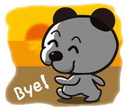 panda dog"Tallow" "Busamen" dear sticker #1318742