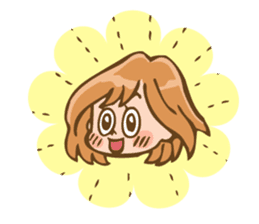 Emotional working office woman sticker #1321070