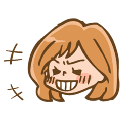 Emotional working office woman sticker #1321072