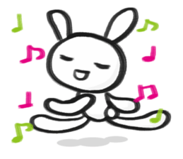 markers rabbit sticker #1321316