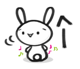 markers rabbit sticker #1321317