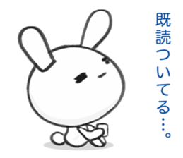 markers rabbit sticker #1321326
