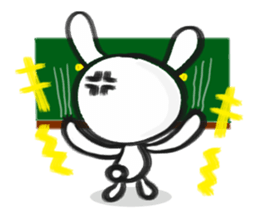 markers rabbit sticker #1321333