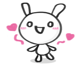 markers rabbit sticker #1321336