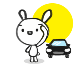 markers rabbit sticker #1321341