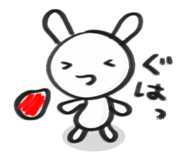 markers rabbit sticker #1321343