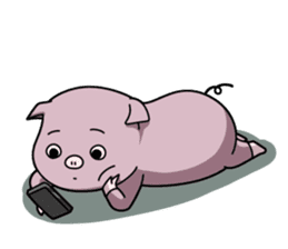 Funny pig!! sticker #1322849