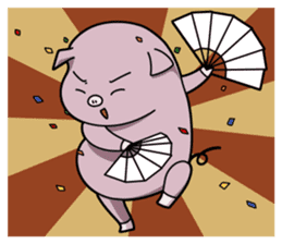 Funny pig!! sticker #1322863