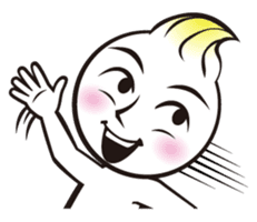Funny Face!! by Japanese comic artist sticker #1322884