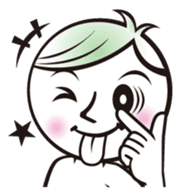 Funny Face!! by Japanese comic artist sticker #1322889