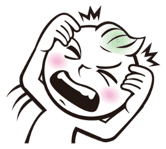 Funny Face!! by Japanese comic artist sticker #1322891