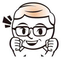 Funny Face!! by Japanese comic artist sticker #1322896