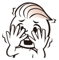 Funny Face!! by Japanese comic artist sticker #1322900