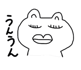 Disgusting but it cute! White bear! sticker #1323189