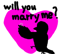 ugly face bird sticker #1323228