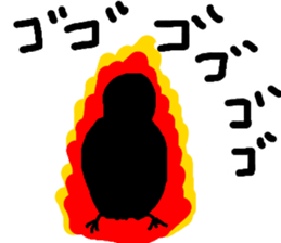 ugly face bird sticker #1323230