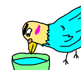 ugly face bird sticker #1323247