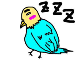 ugly face bird sticker #1323249