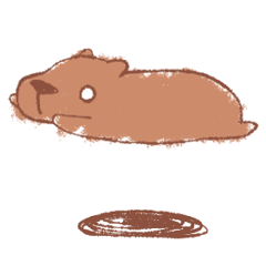 Graffiti animal of capybara and cat