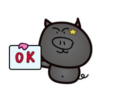Okinawan pig breed sticker #1323459