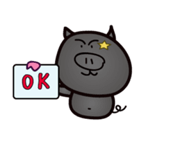 Okinawan pig breed sticker #1323459