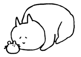 CAT & HAMSTER sticker #1324265