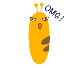 Yellow Worm sticker #1324547