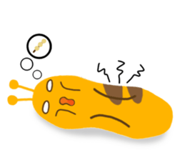Yellow Worm sticker #1324571