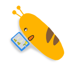 Yellow Worm sticker #1324577