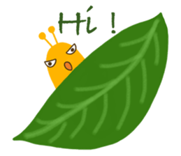 Yellow Worm sticker #1324578