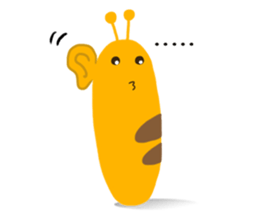 Yellow Worm sticker #1324583