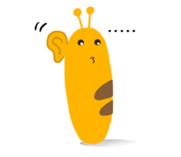 Yellow Worm sticker #1324583