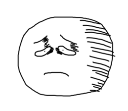 odd and funny face sticker #1324832