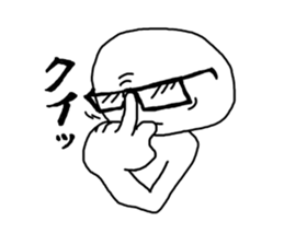 odd and funny face sticker #1324833