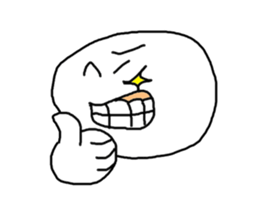 odd and funny face sticker #1324837