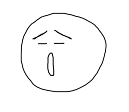 odd and funny face sticker #1324838