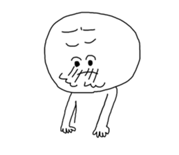 odd and funny face sticker #1324841