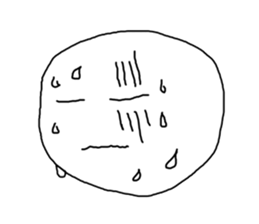 odd and funny face sticker #1324842