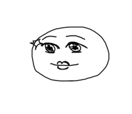 odd and funny face sticker #1324847