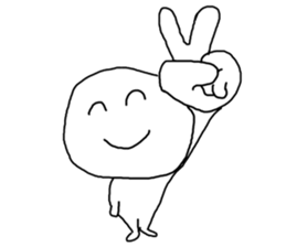 odd and funny face sticker #1324848
