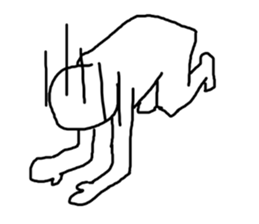 odd and funny face sticker #1324849